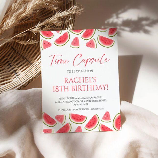 One in a Melon Birthday Time Capsule Sign (Creator Uploaded)