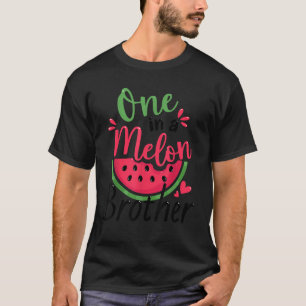 One in a Melon Brother 1st Birthday Party Family M T-Shirt