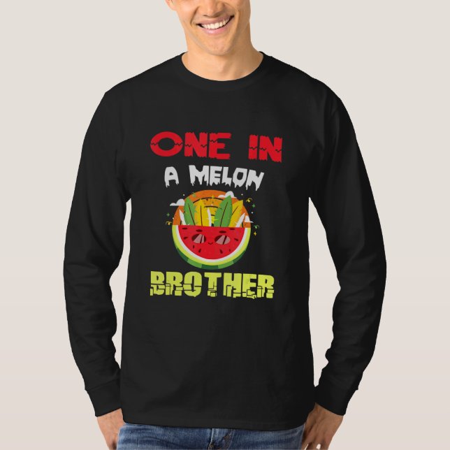 One In A Melon Brother Watermelon Family Matching T-Shirt (Front)