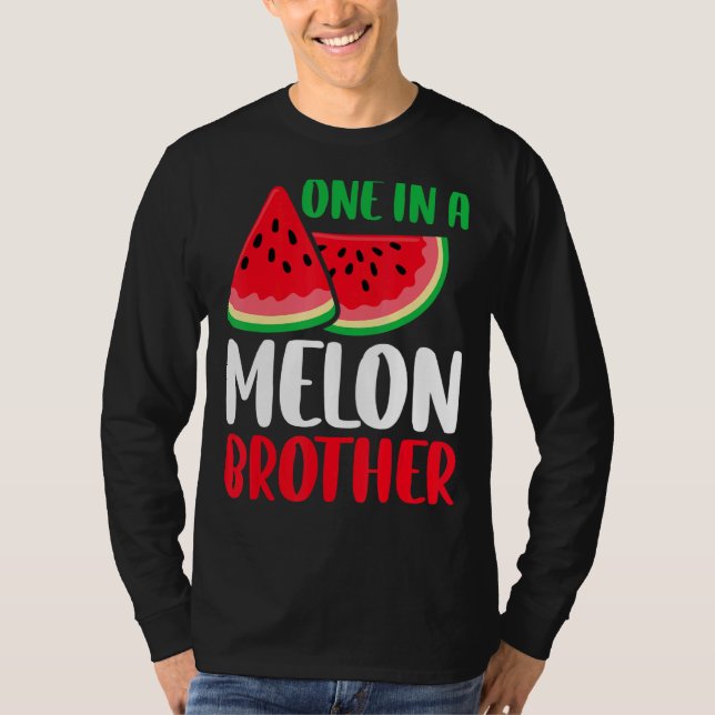 One In A Melon Brother  Watermelon Family Matching T-Shirt (Front)