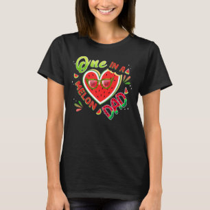 One In A Melon Dad Birthday Family Matching Melon T-Shirt