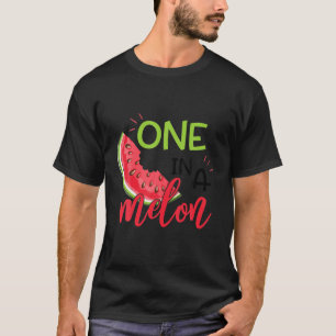 One In A Melon Dad Birthday Matching Group Summer T-Shirt