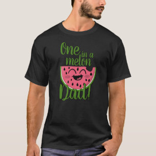 One in a Melon Dad Watermelon First Birthday T-Shirt