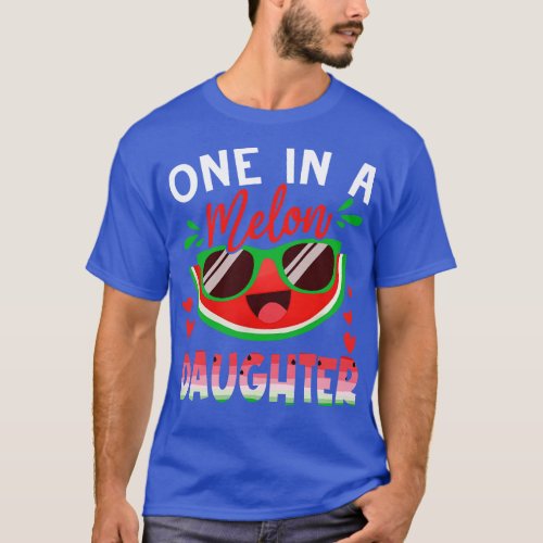 One In A Melon Daughter Watermelon Family Matching T_Shirt
