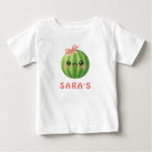 One in a Melon First Birthday Baby T-Shirt Girl