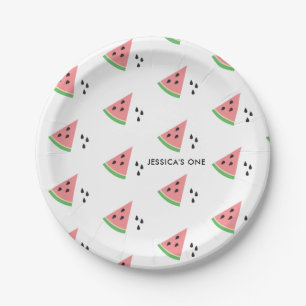 One In a Melon First Birthday Cocktail Napkins Nap Paper Plates