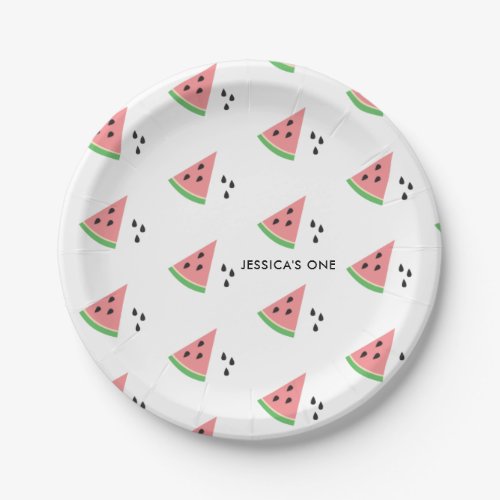 One In a Melon First Birthday Cocktail Napkins Nap Paper Plates