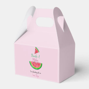 One in a melon first birthday Favor Box