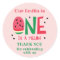 One in a Melon First Birthday Favor Sticker