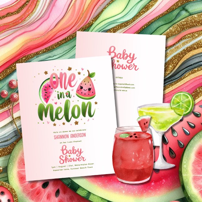 One in a Melon First Birthday or Baby Shower 1st (Creator Uploaded)