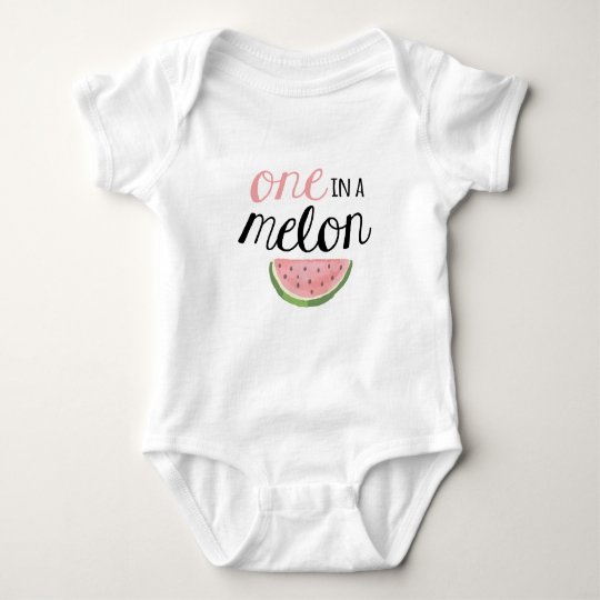 one in a melon baby outfit