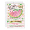 One in a Melon first Birthday Party invitation