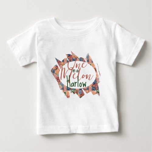 One in a Melon First Birthday _ Summer vibes Baby T_Shirt