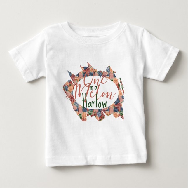 One in a Melon First Birthday - Summer vibes Baby T-Shirt (Front)