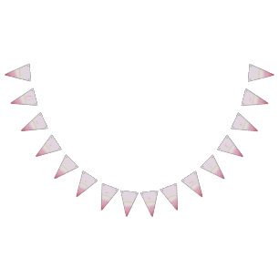 One in a melon first birthday watermelon bunting flags