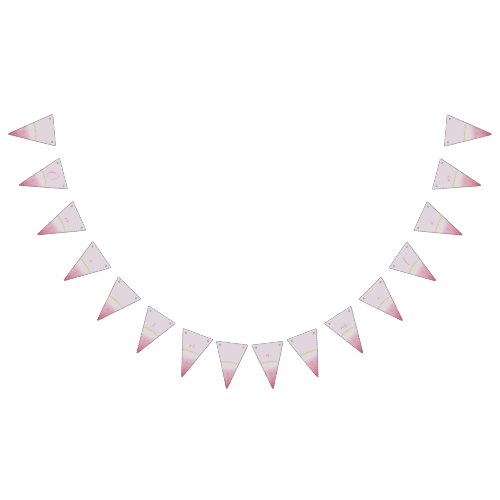 One in a melon first birthday watermelon bunting flags