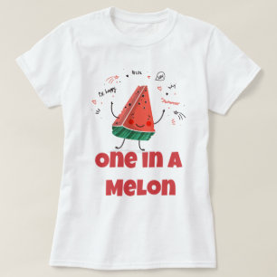 One in a Melon – Fun Summer Watermelon Design T-Shirt