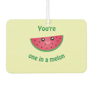 One In A Melon Funny Cute Kawaii Watermelon Car Air Freshener