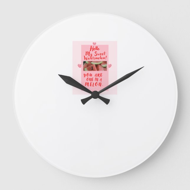 One in a Melon Gift for Lovers - Clock (Front)