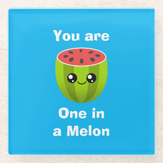 One in a Melon Glass Coaster