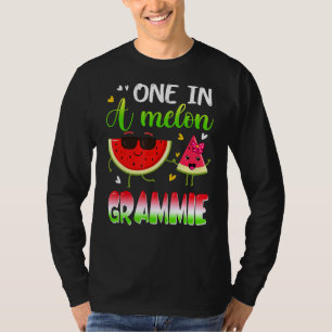 One In A Melon Grammie Watermelon Summer Family Ma T-Shirt