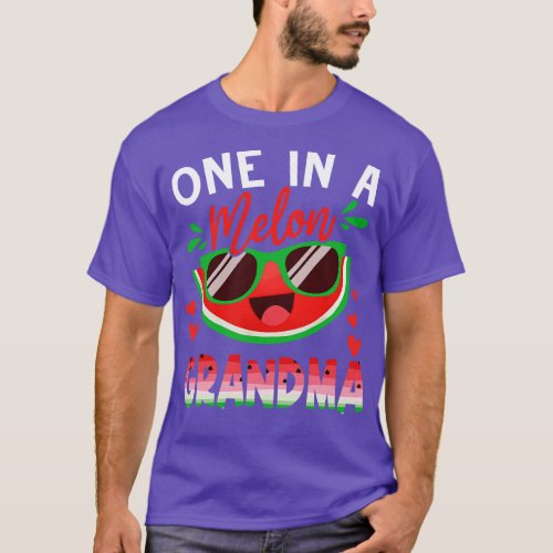 One In A Melon Grandma Watermelon Family Matching T_Shirt
