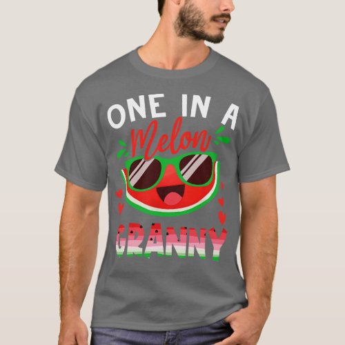 One In A Melon Granny Watermelon Family Matching T_Shirt