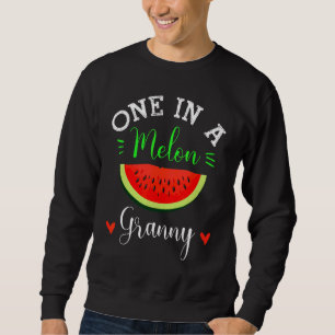 One In A Melon Granny Watermelon Summer Family Sweatshirt