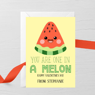 One in a Melon Kids Valentine Card