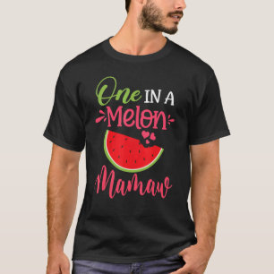 One In A Melon Mamaw Watermelon Family Birthday Pa T-Shirt