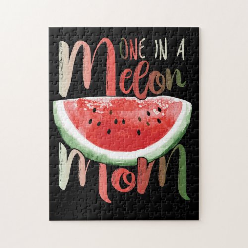 One In A Melon Mom Birthday Matching Group Jigsaw Puzzle