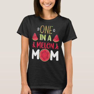 One In A Melon Mom Watermelon Matching Birthday Pa T-Shirt