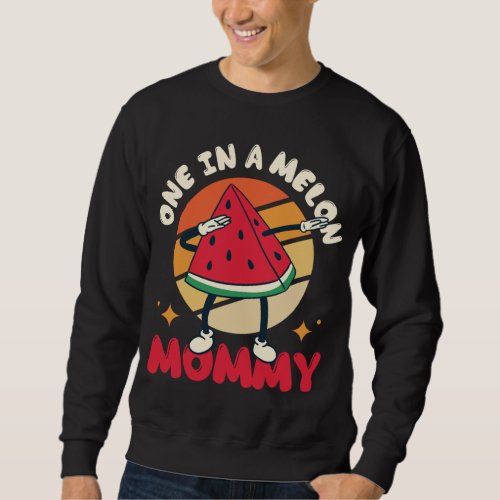 One In A Melon Mommy Large Fruit Watermelon Sweatshirt