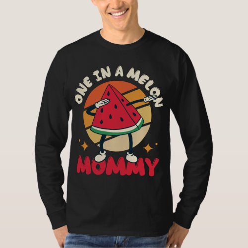 One In A Melon Mommy Large Fruit Watermelon T_Shirt