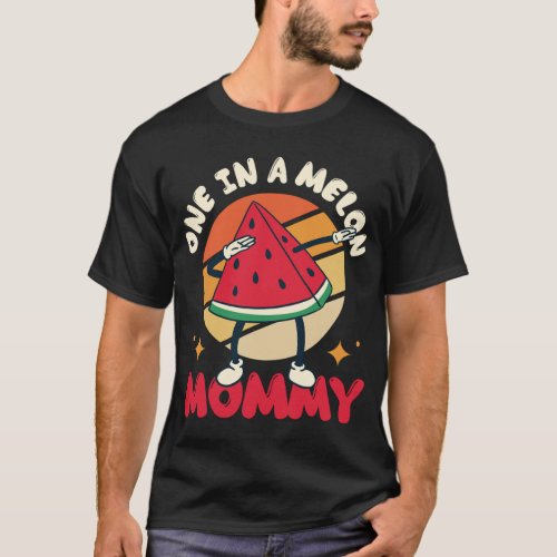 One In A Melon Mommy Large Fruit Watermelon T_Shirt