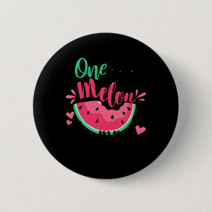 One In A Melon Mommy Summer Birthday Party Matchin Button