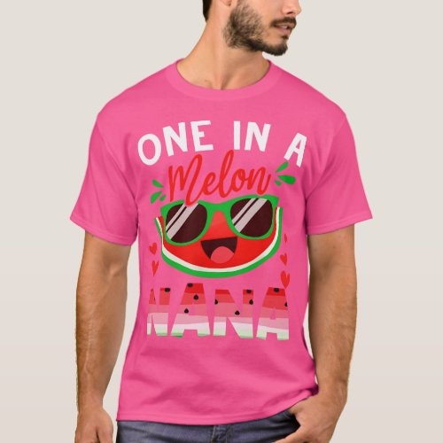 One In A Melon Nana Watermelon Family Matching T_Shirt