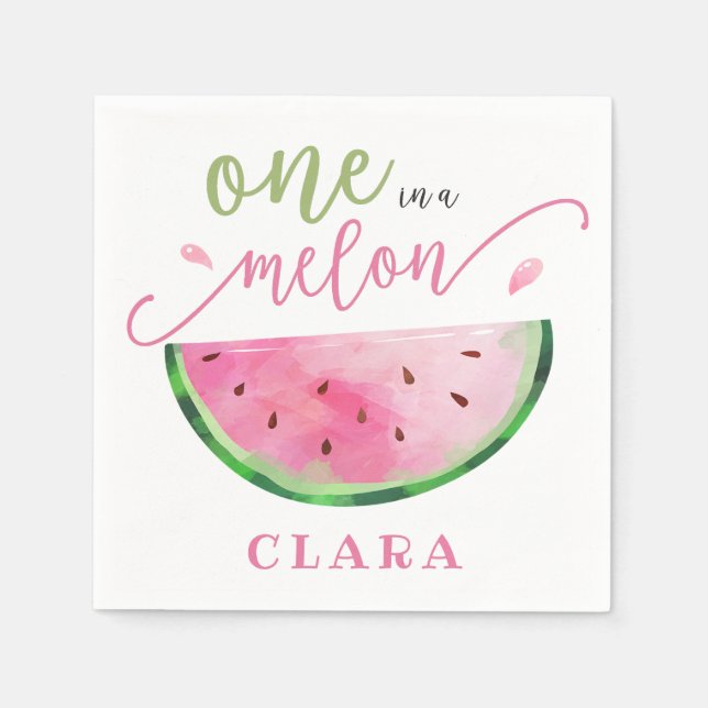 One in a melon napkins (Front)