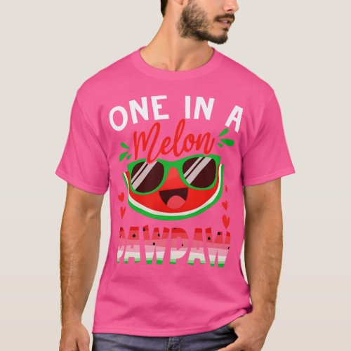 One In A Melon Pawpaw Watermelon Family Matching T_Shirt