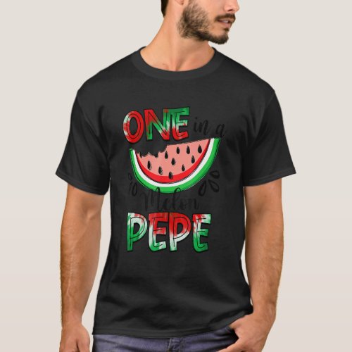 One In A Melon Pepe Watermelon Matching Family Sum T_Shirt