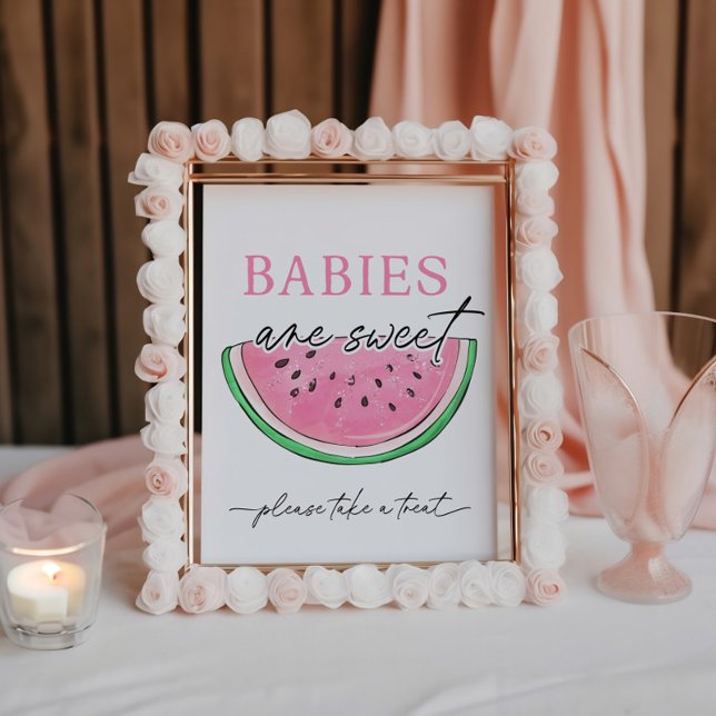 One In A Melon Sign Watermelon Babies Are Sweet (Creator Uploaded)