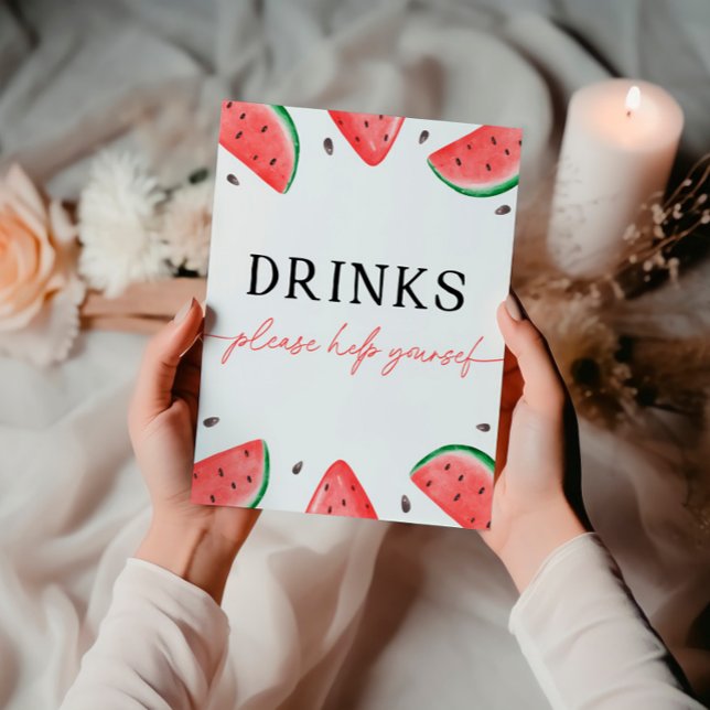 One In A Melon Sign Watermelon Drinks Sign (Creator Uploaded)