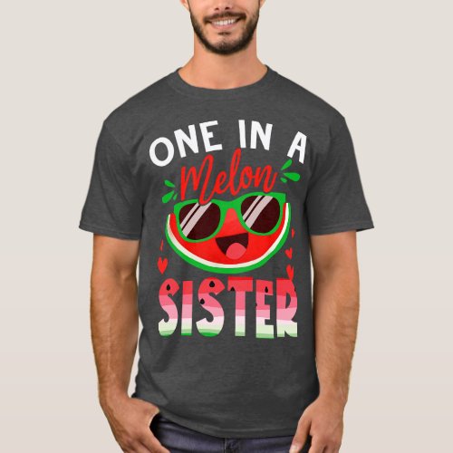 One In A Melon Sister Watermelon Family Matching T_Shirt