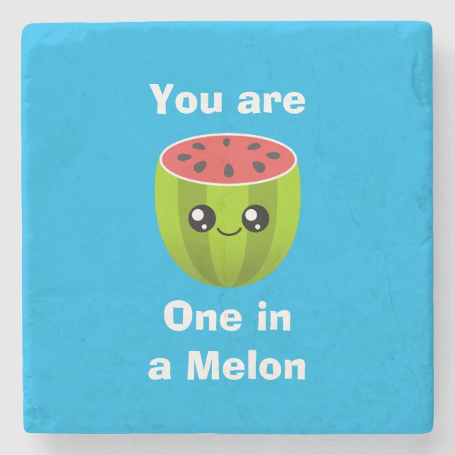 One in a Melon Stone Coaster (Front)