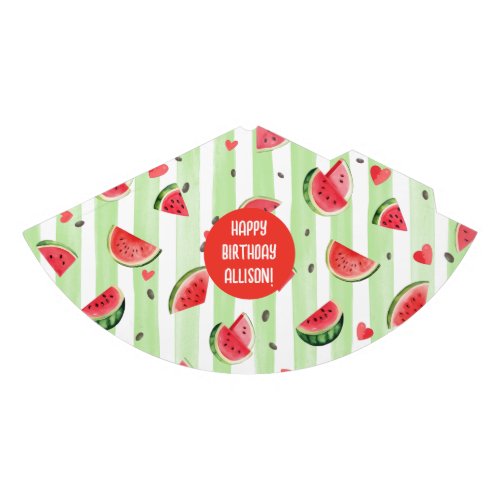 One in a melon Summer Fruit Girl Birthday Party Hat