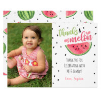 One in a Melon Thank You Card