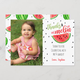 One in a Melon Thank You Card - Red