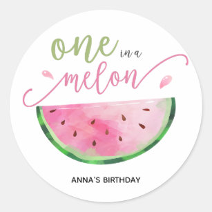One In A Melon Stickers - 116 Results | Zazzle