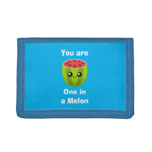 One in a Melon Trifold Wallet