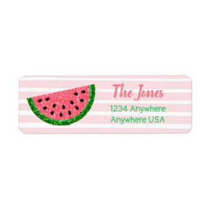 One in a melon, Watermelon address labels, sticker